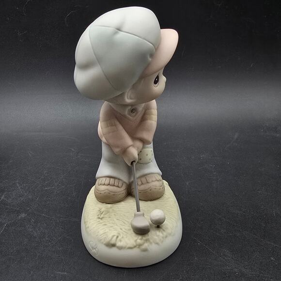 Precious Moments Golfer Figurine 1994 Lord Help Me To Stay On Course - Picture 2 of 6